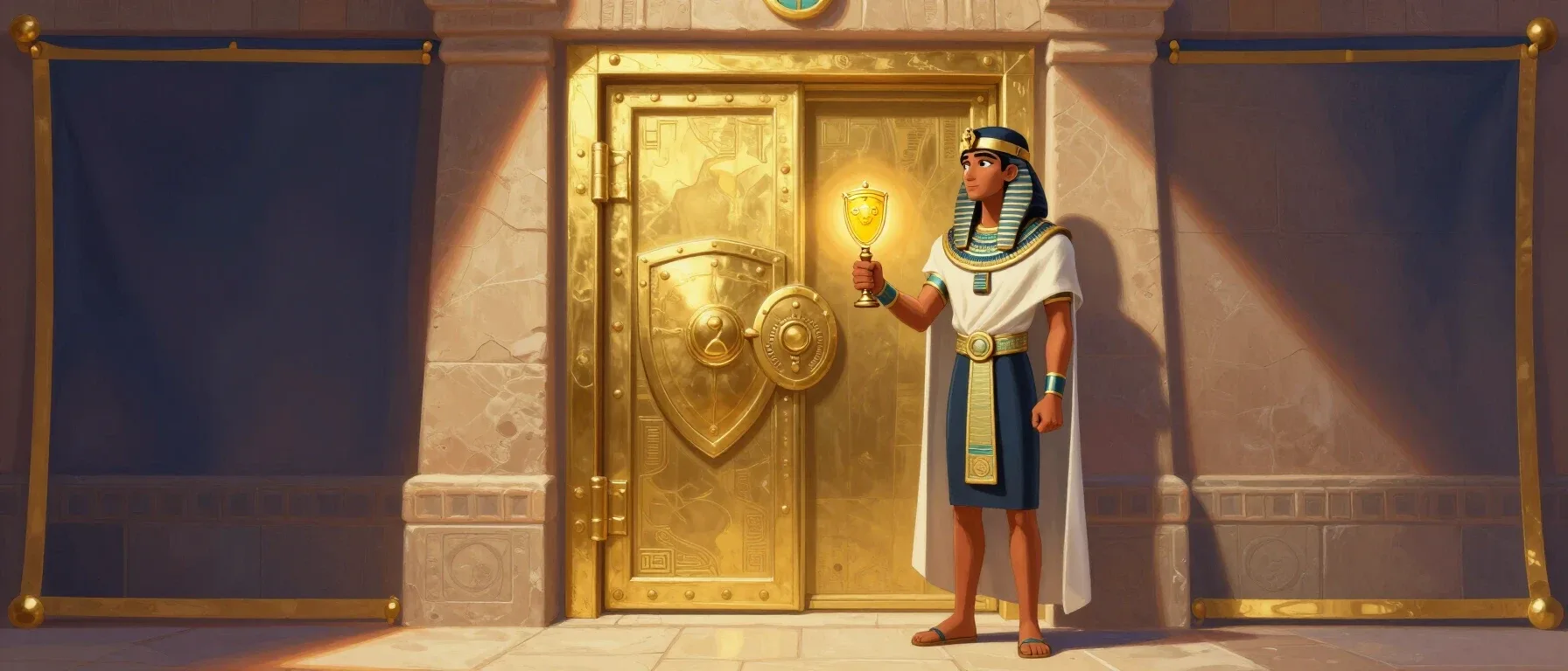 Ken Howells Casino account verification key beside a secure vault