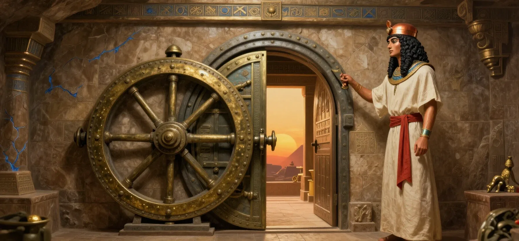 Ken Howells Casino login shown as a golden key opening a secure vault