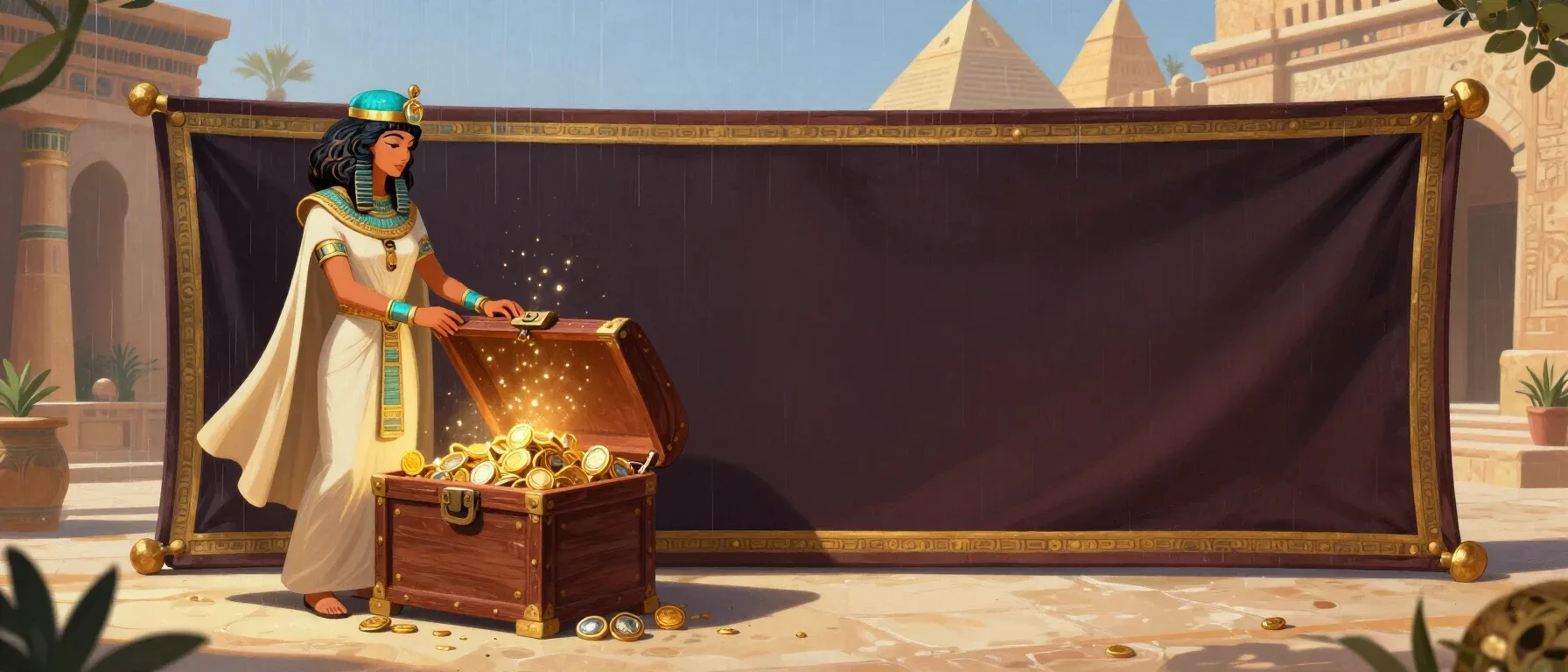Ken Howells Casino offer shown as a treasure chest with coins