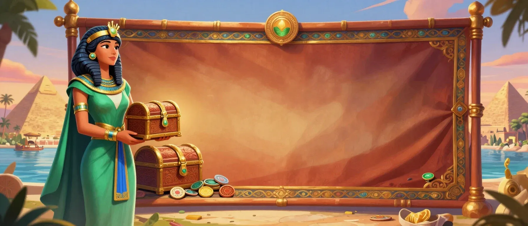 Ken Howells Casino promo code rewards around an open treasure chest
