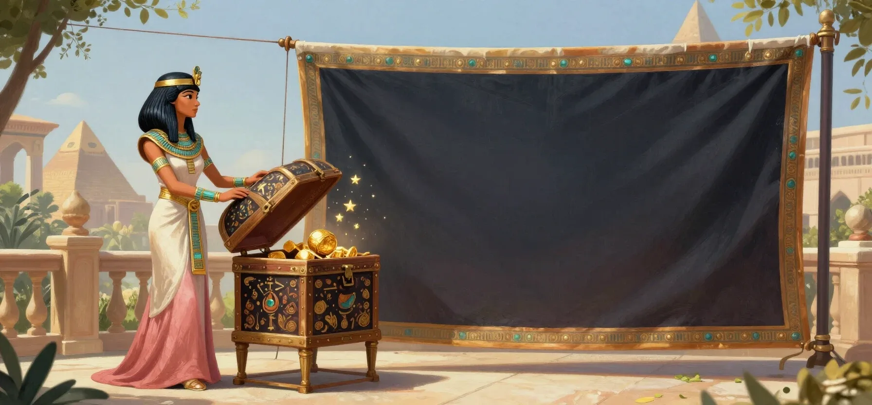 Ken Howells Casino welcome bonus treasure chest with coins and star tokens